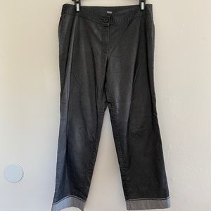 Sophisticated Grey Cuffed Trousers